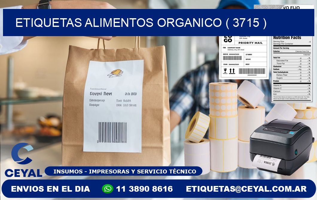 etiquetas alimentos organico ( 3715 )