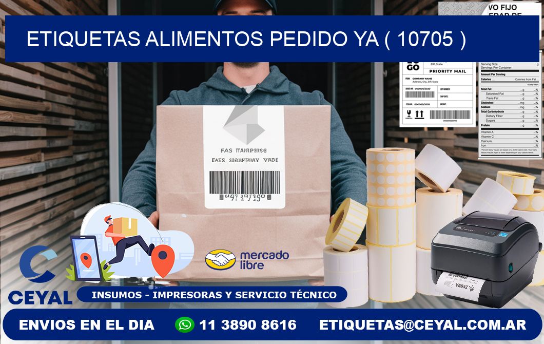 etiquetas alimentos pedido ya ( 10705 )