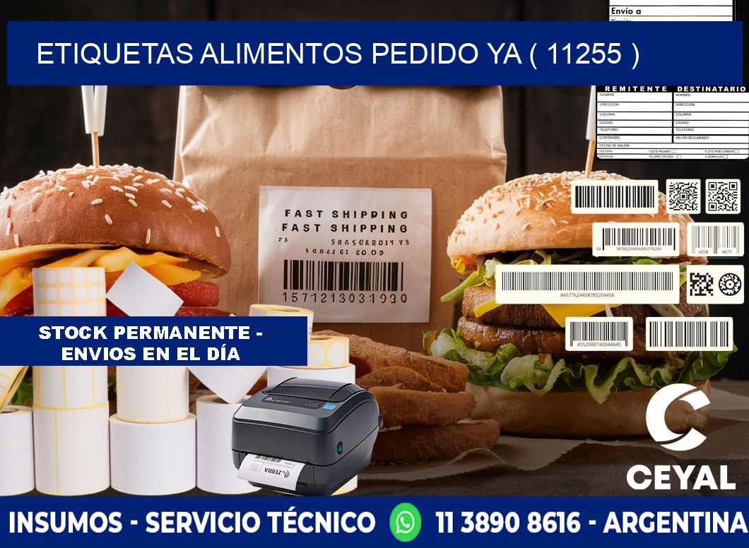 etiquetas alimentos pedido ya ( 11255 )