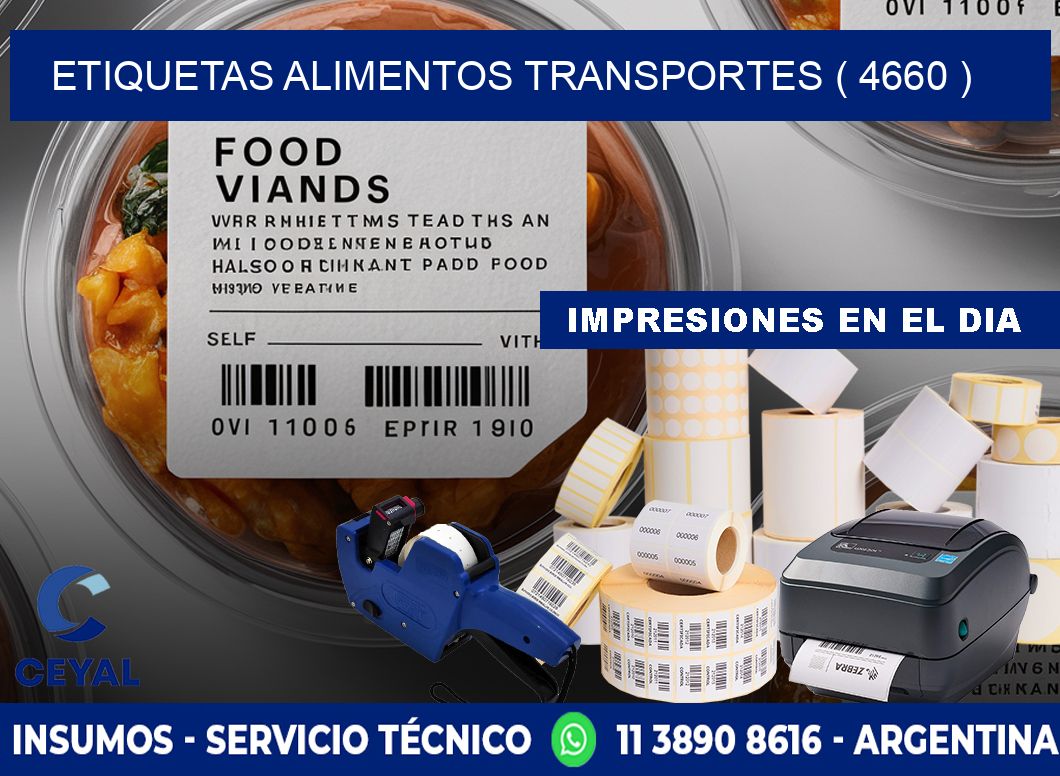 etiquetas alimentos transportes ( 4660 )