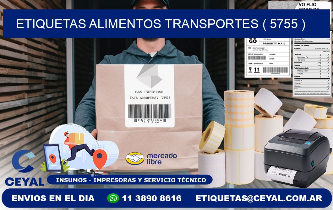 etiquetas alimentos transportes ( 5755 )