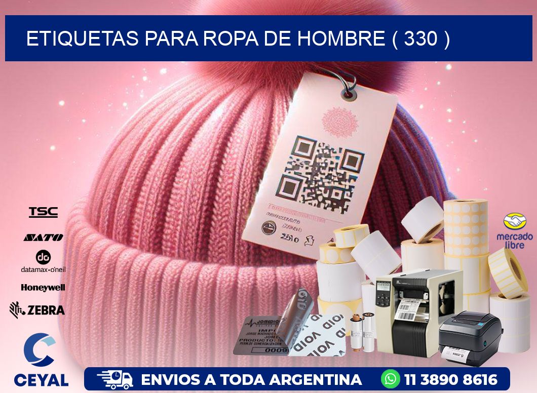 etiquetas para ropa de hombre ( 330 )