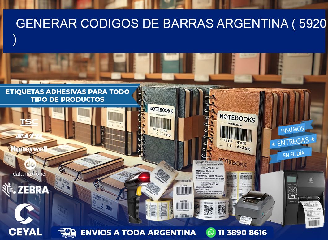 generar codigos de barras argentina ( 5920 )