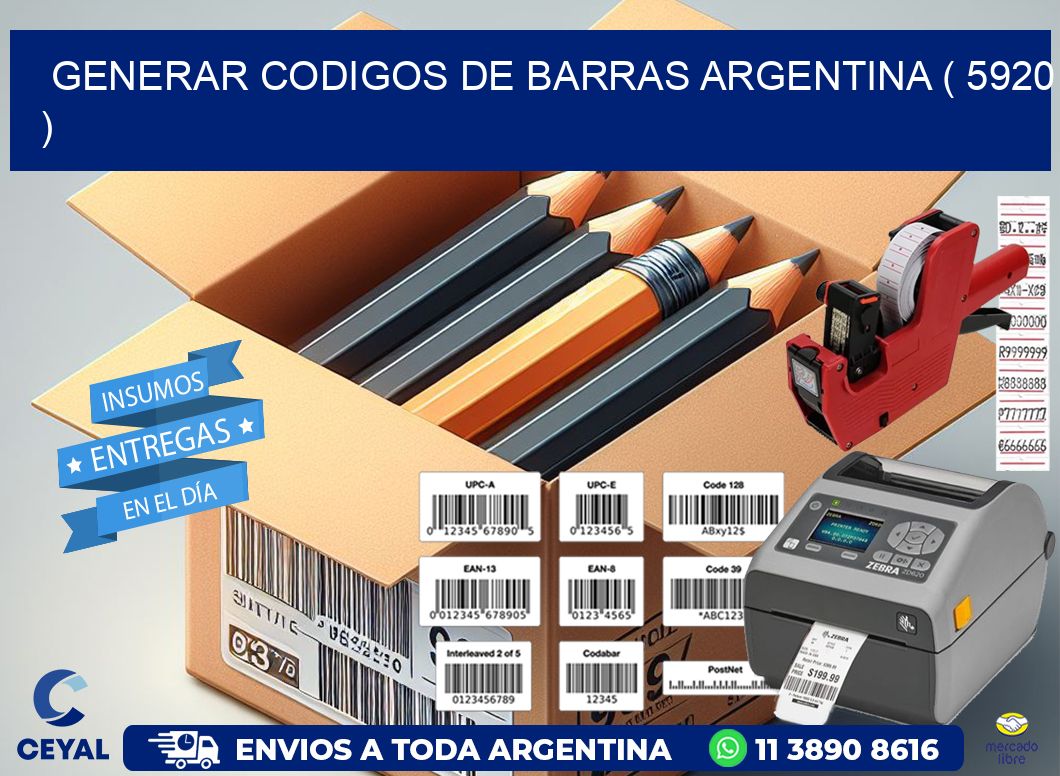 generar codigos de barras argentina ( 5920 )