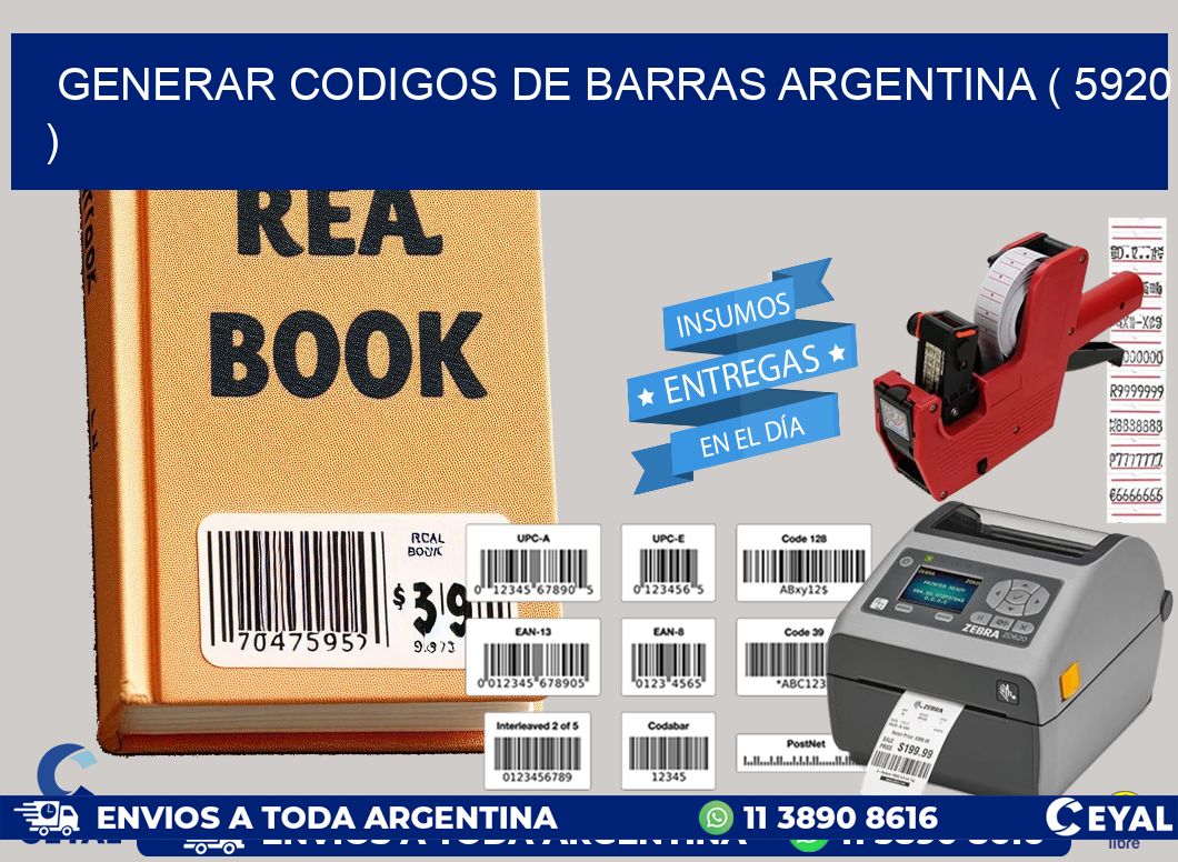 generar codigos de barras argentina ( 5920 )
