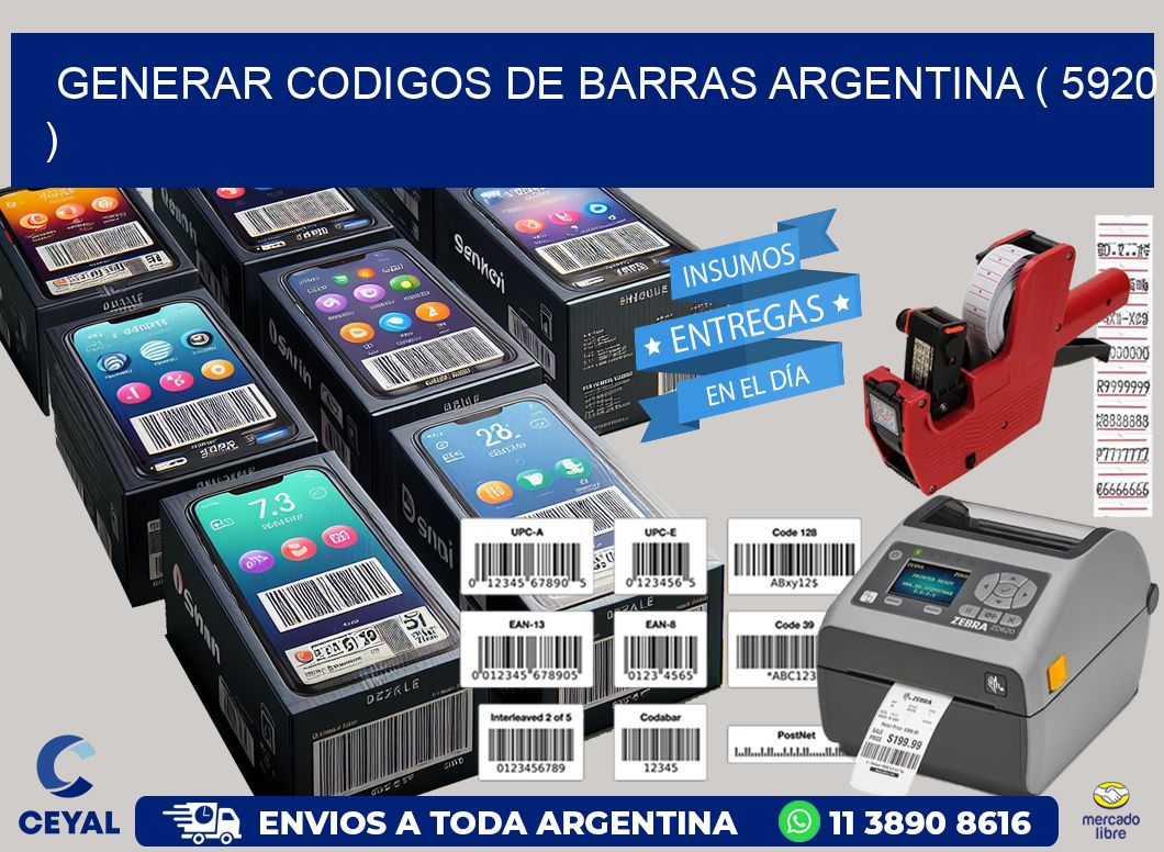 generar codigos de barras argentina ( 5920 )