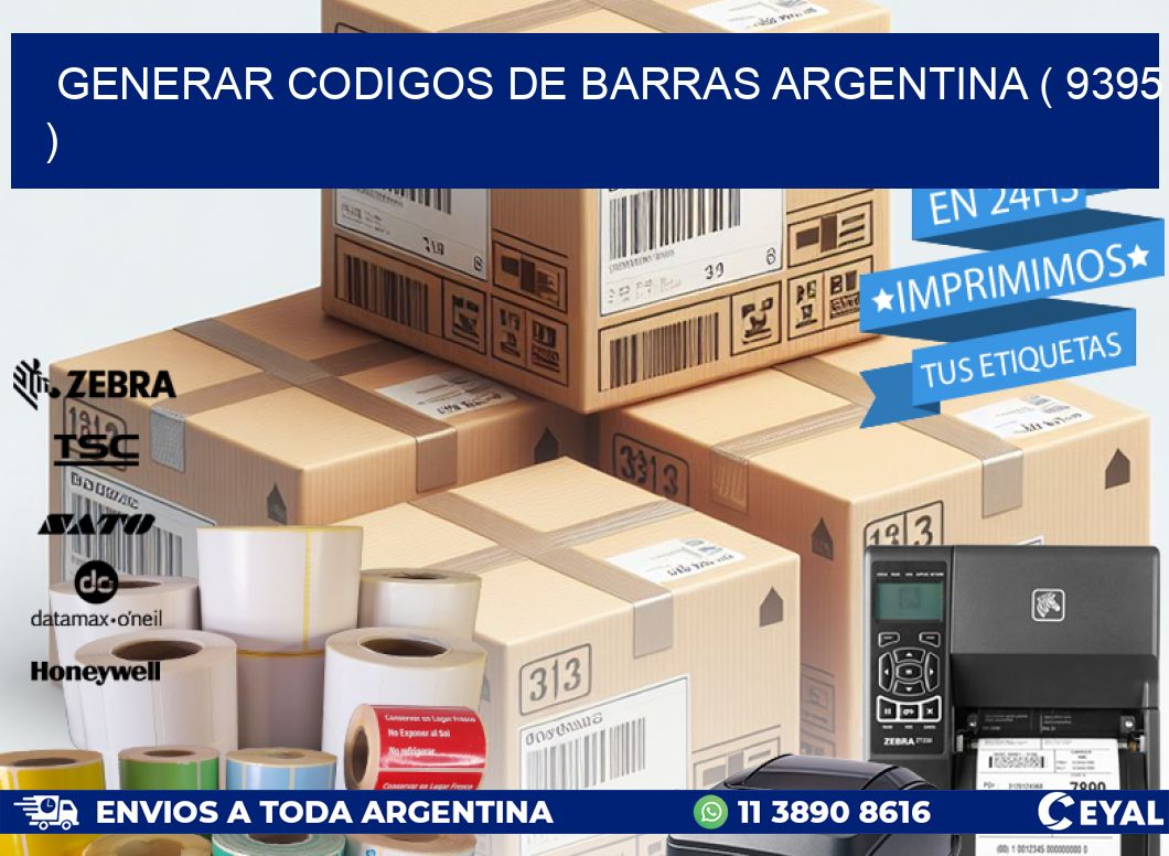 generar codigos de barras argentina ( 9395 )