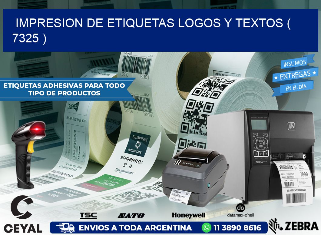 impresion de etiquetas logos y textos ( 7325 )