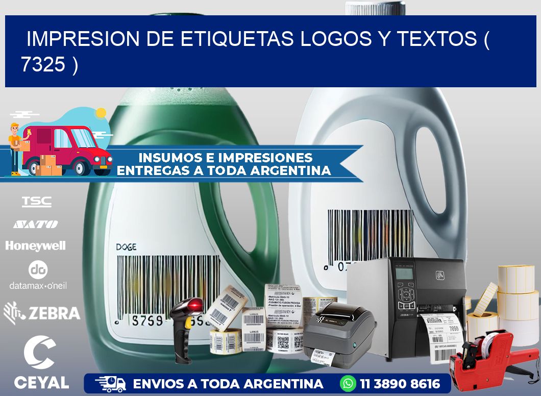 impresion de etiquetas logos y textos ( 7325 )