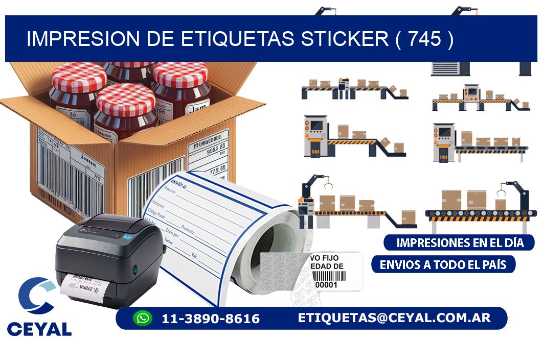 impresion de etiquetas sticker ( 745 )