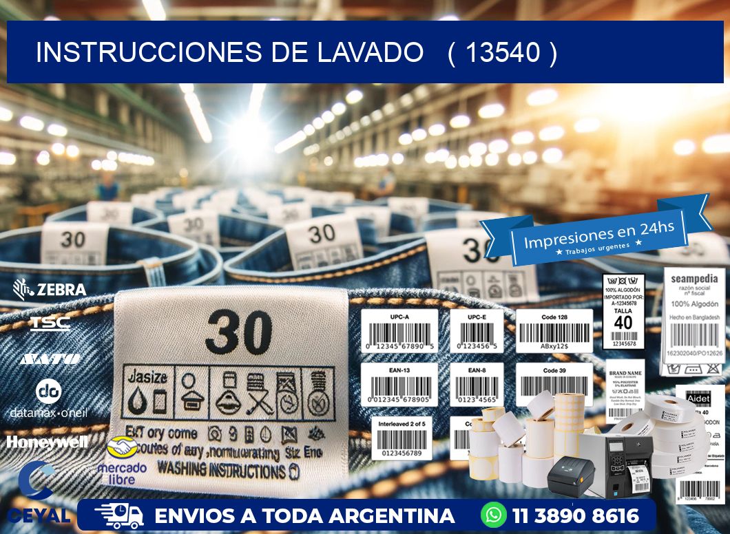 instrucciones de lavado   ( 13540 )