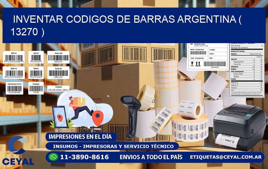 inventar codigos de barras argentina ( 13270 )