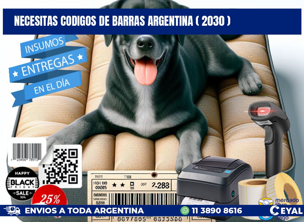necesitas codigos de barras argentina ( 2030 )