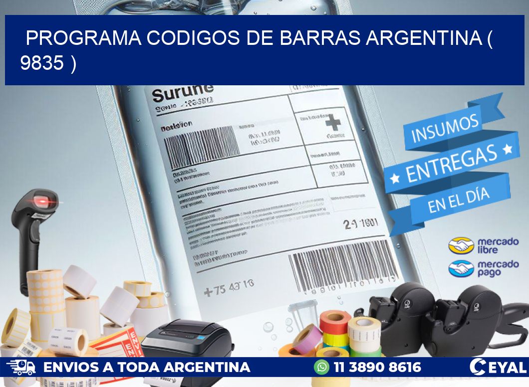 programa codigos de barras argentina ( 9835 )