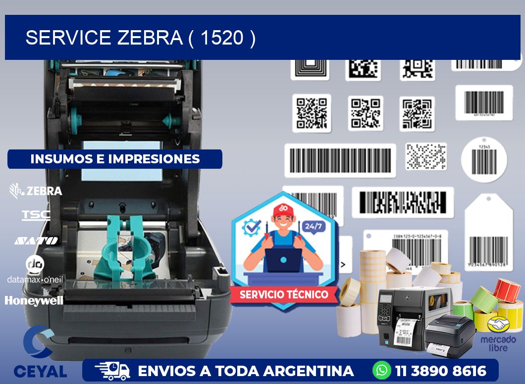 service zebra ( 1520 )