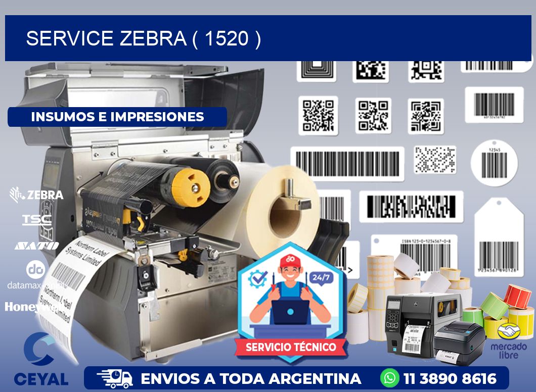 service zebra ( 1520 )