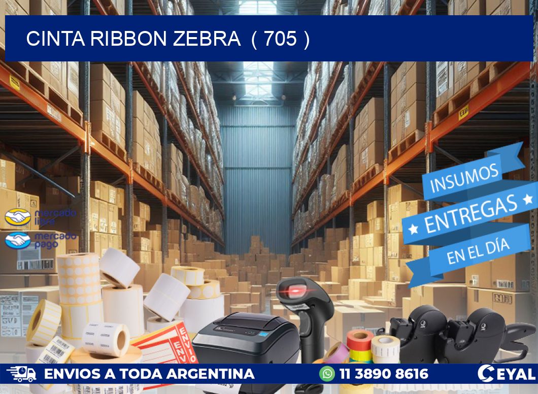 CINTA RIBBON ZEBRA  ( 705 )