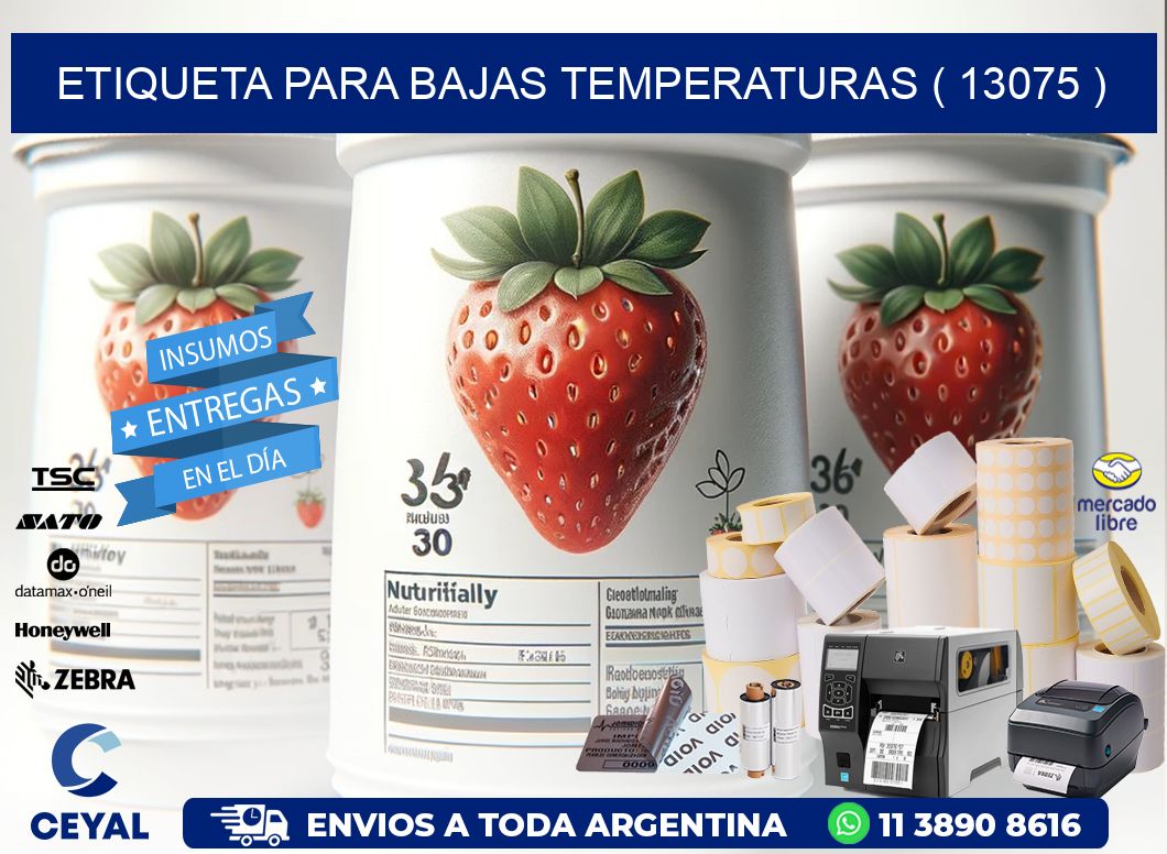 ETIQUETA PARA BAJAS TEMPERATURAS ( 13075 )