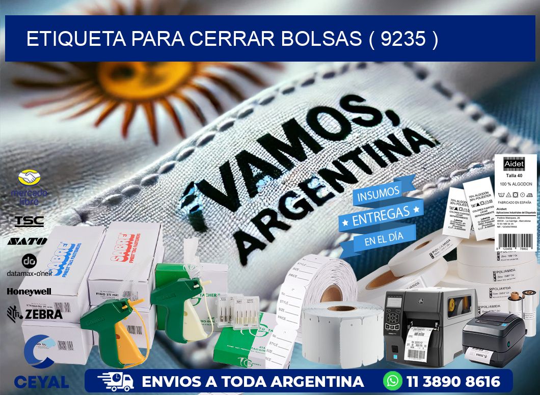 ETIQUETA PARA CERRAR BOLSAS ( 9235 )