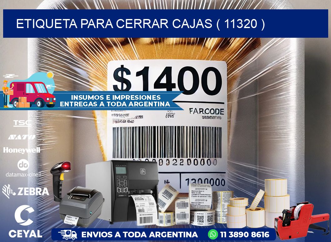 ETIQUETA PARA CERRAR CAJAS ( 11320 )