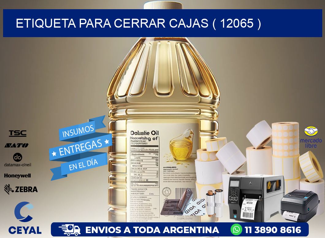 ETIQUETA PARA CERRAR CAJAS ( 12065 )