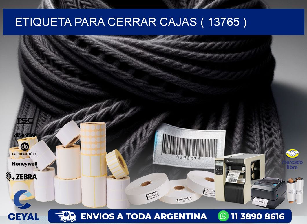 ETIQUETA PARA CERRAR CAJAS ( 13765 )