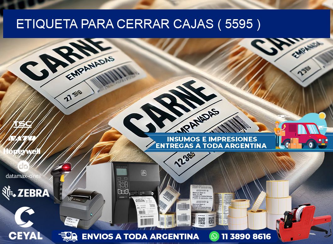 ETIQUETA PARA CERRAR CAJAS ( 5595 )