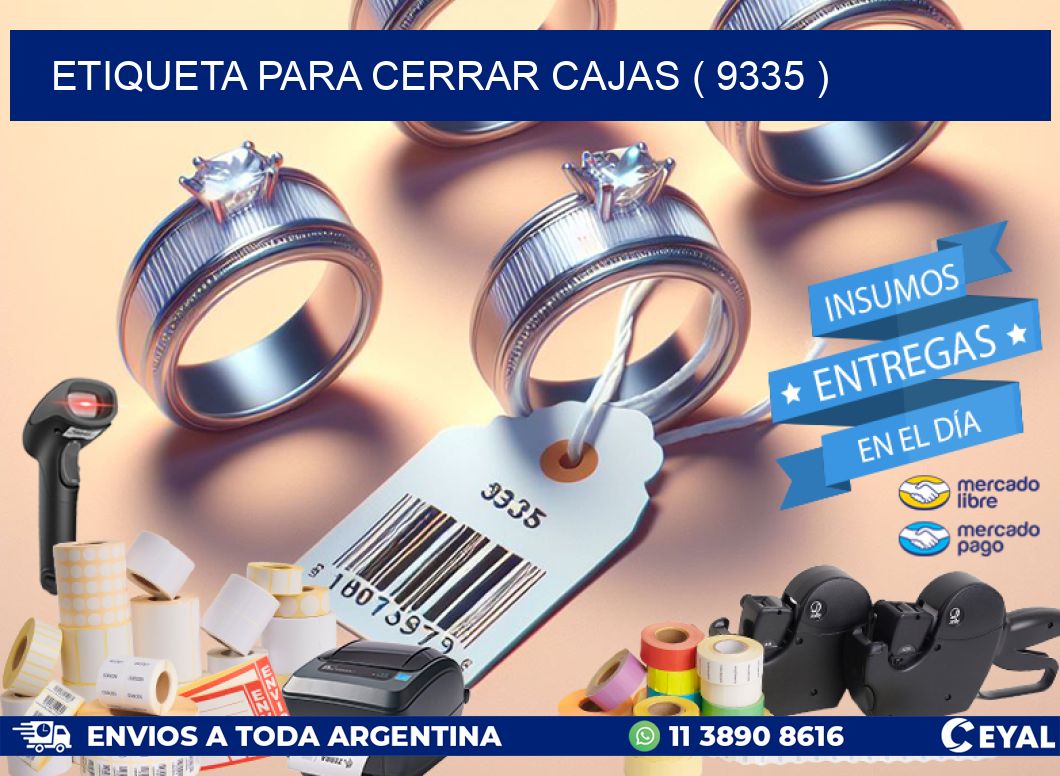 ETIQUETA PARA CERRAR CAJAS ( 9335 )