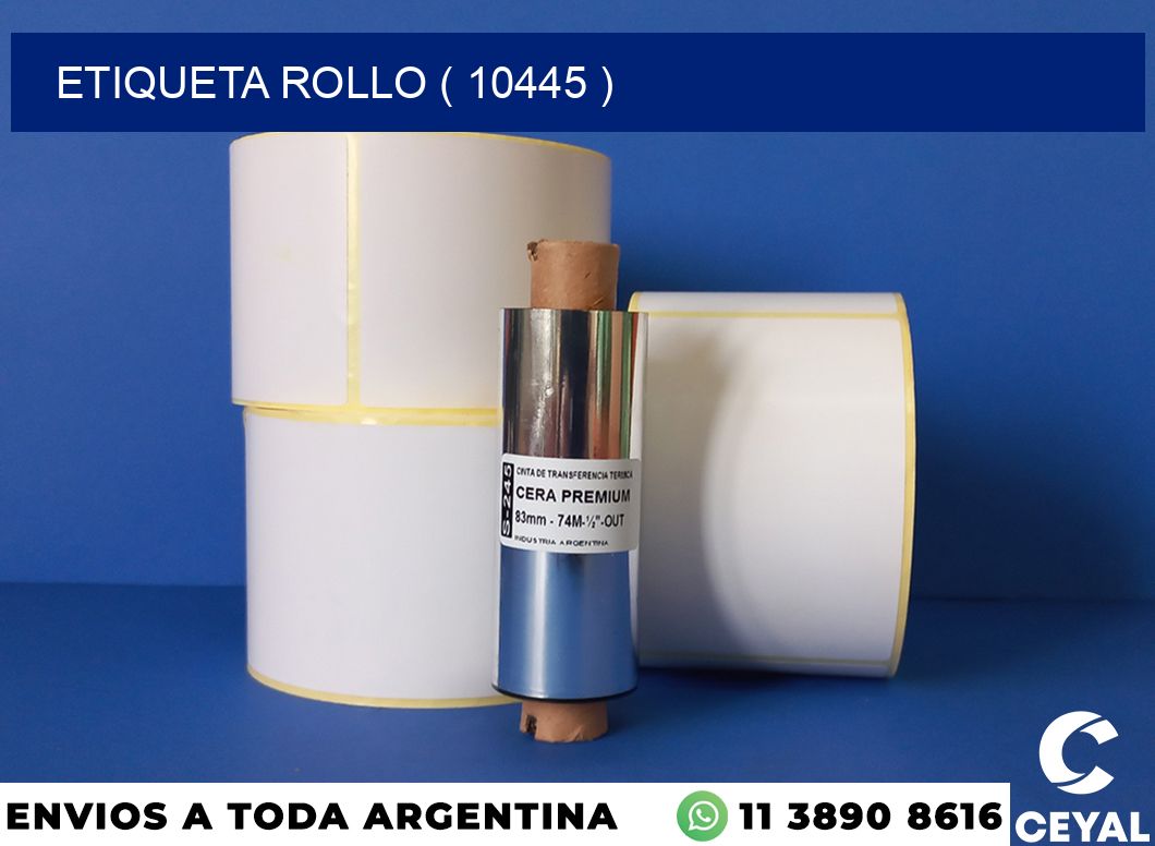 ETIQUETA ROLLO ( 10445 )