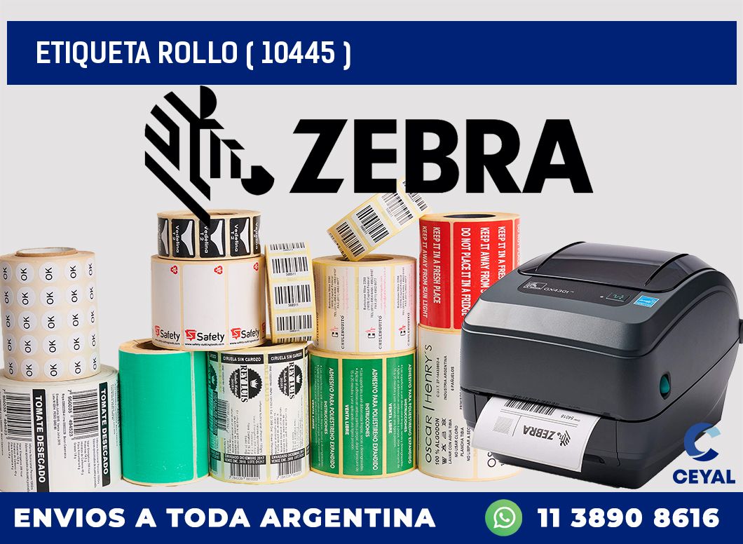 ETIQUETA ROLLO ( 10445 )