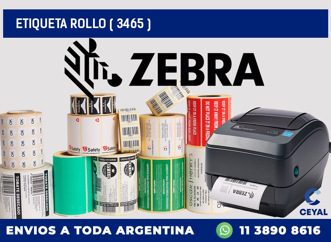 ETIQUETA ROLLO ( 3465 )