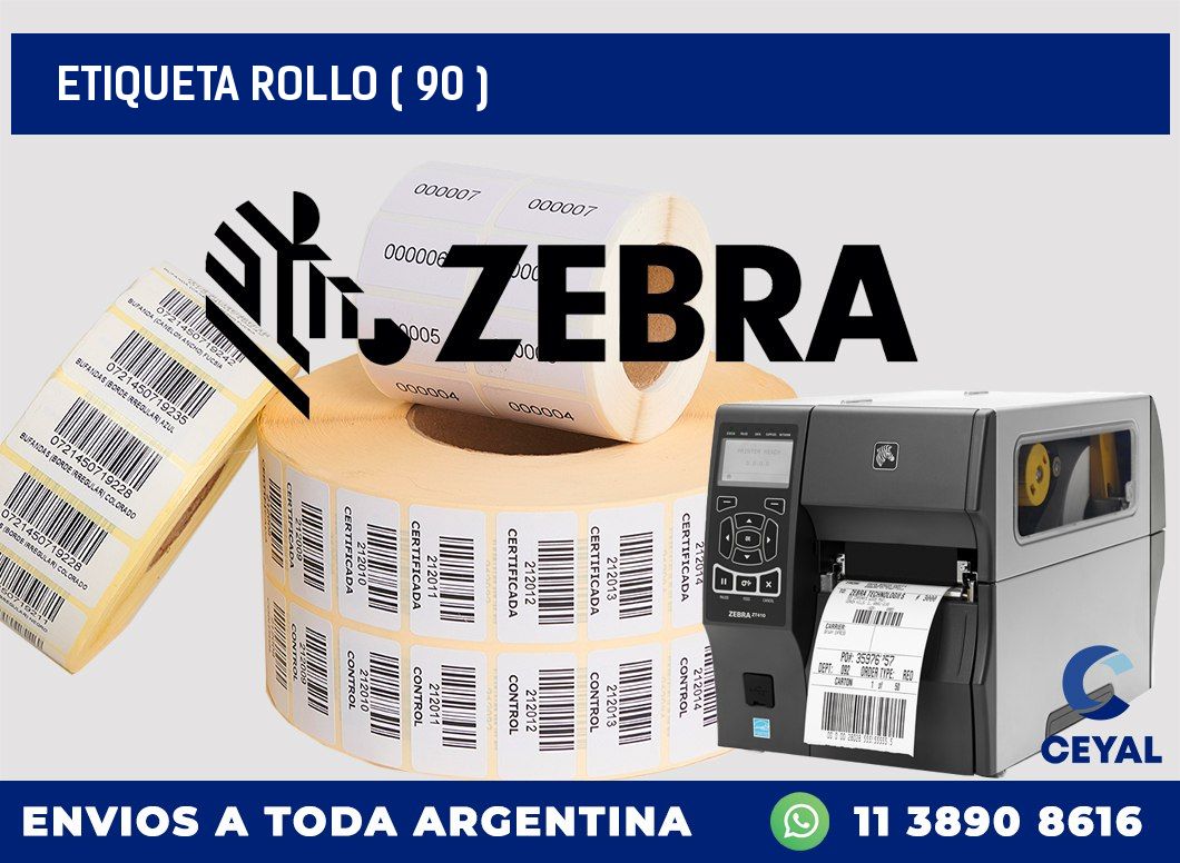ETIQUETA ROLLO ( 90 )