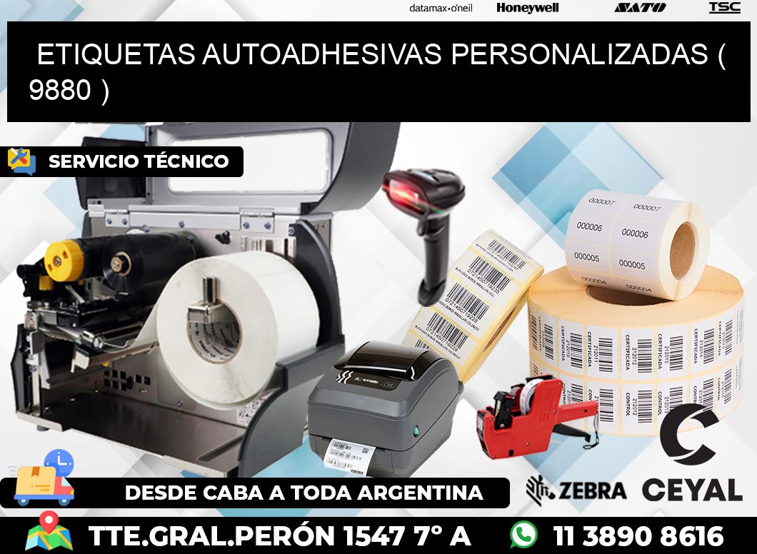 ETIQUETAS AUTOADHESIVAS PERSONALIZADAS ( 9880 )