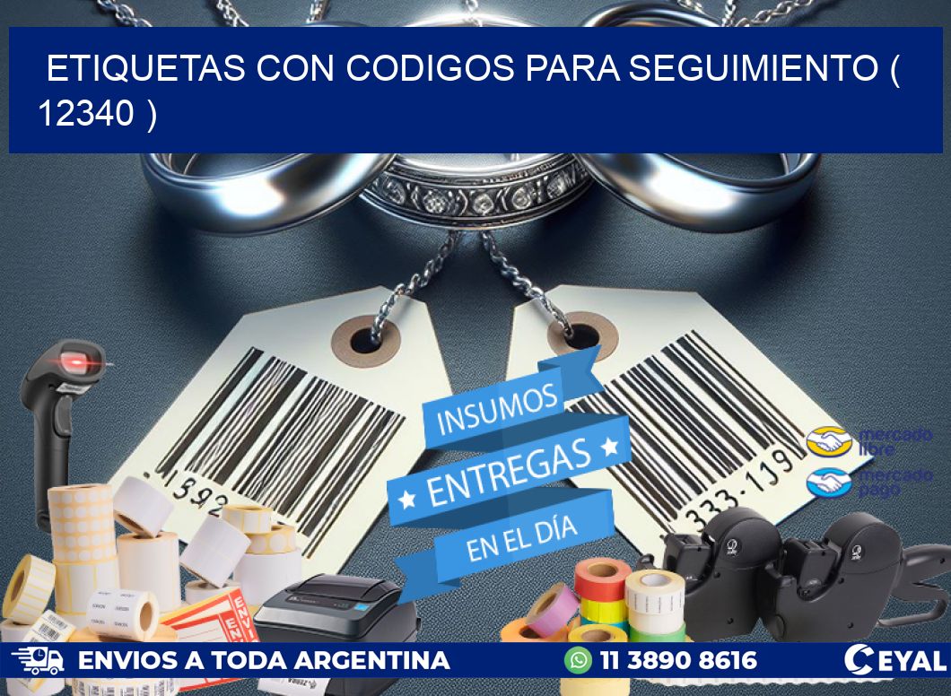 ETIQUETAS CON CODIGOS PARA SEGUIMIENTO ( 12340 )