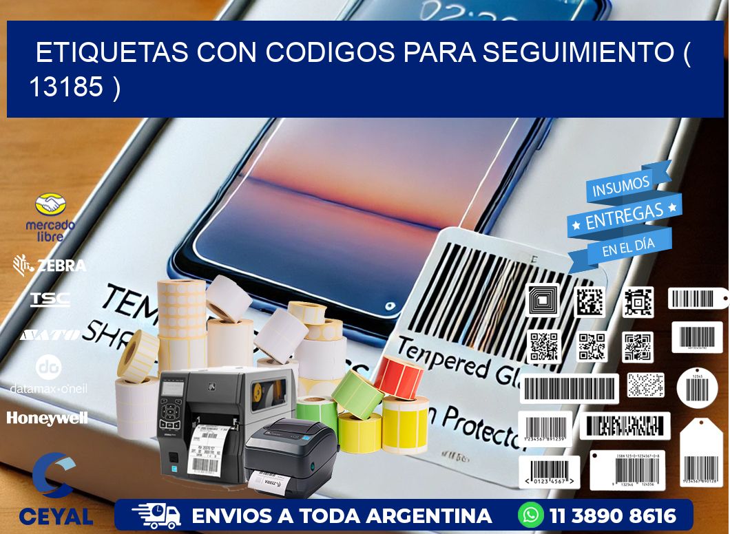ETIQUETAS CON CODIGOS PARA SEGUIMIENTO ( 13185 )