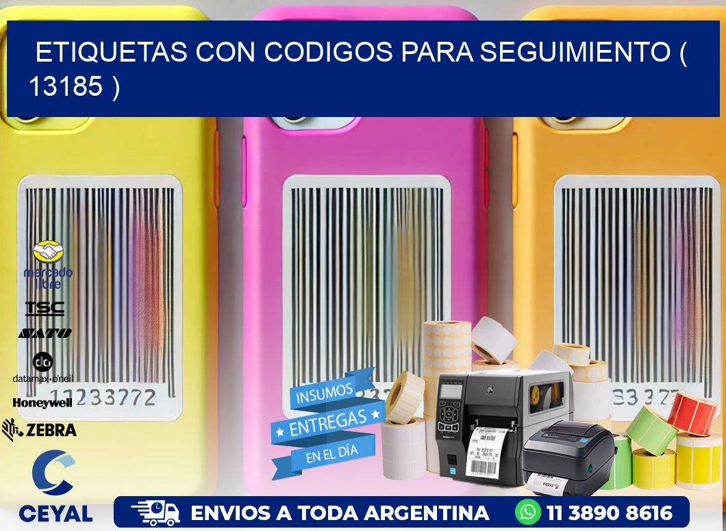 ETIQUETAS CON CODIGOS PARA SEGUIMIENTO ( 13185 )