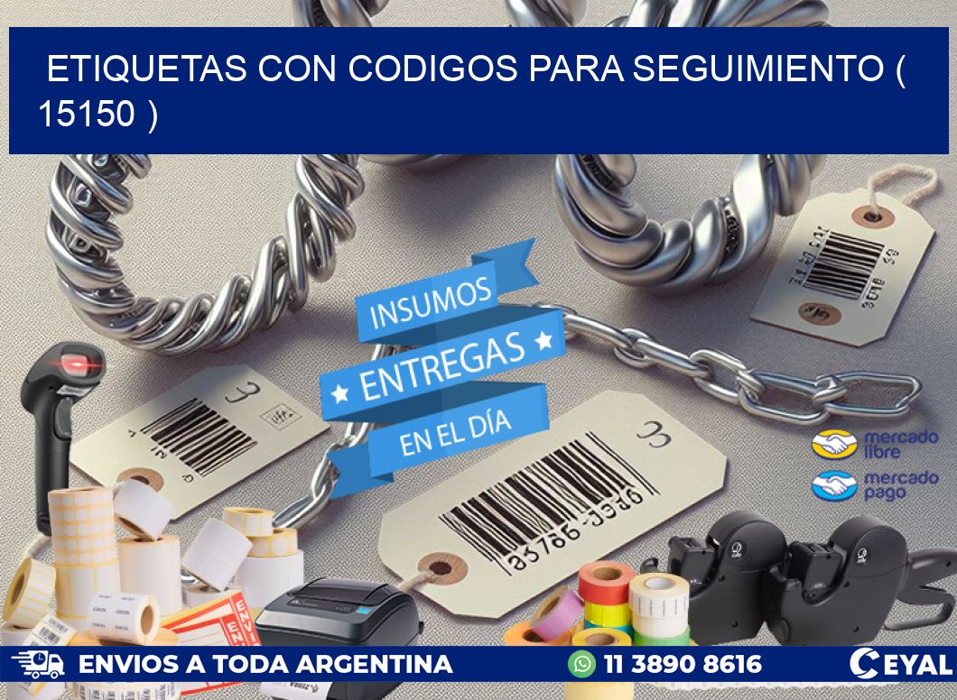 ETIQUETAS CON CODIGOS PARA SEGUIMIENTO ( 15150 )