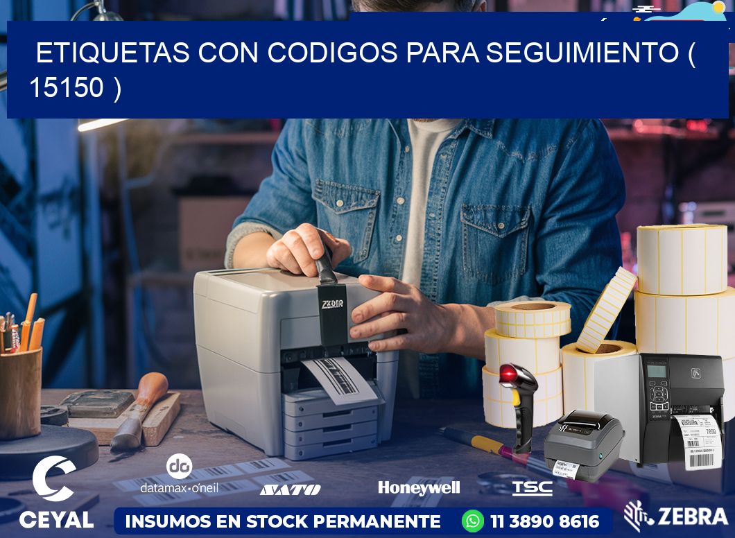 ETIQUETAS CON CODIGOS PARA SEGUIMIENTO ( 15150 )