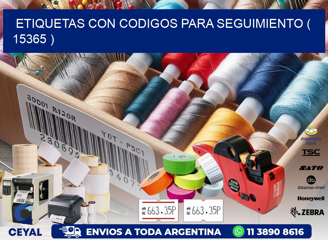 ETIQUETAS CON CODIGOS PARA SEGUIMIENTO ( 15365 )