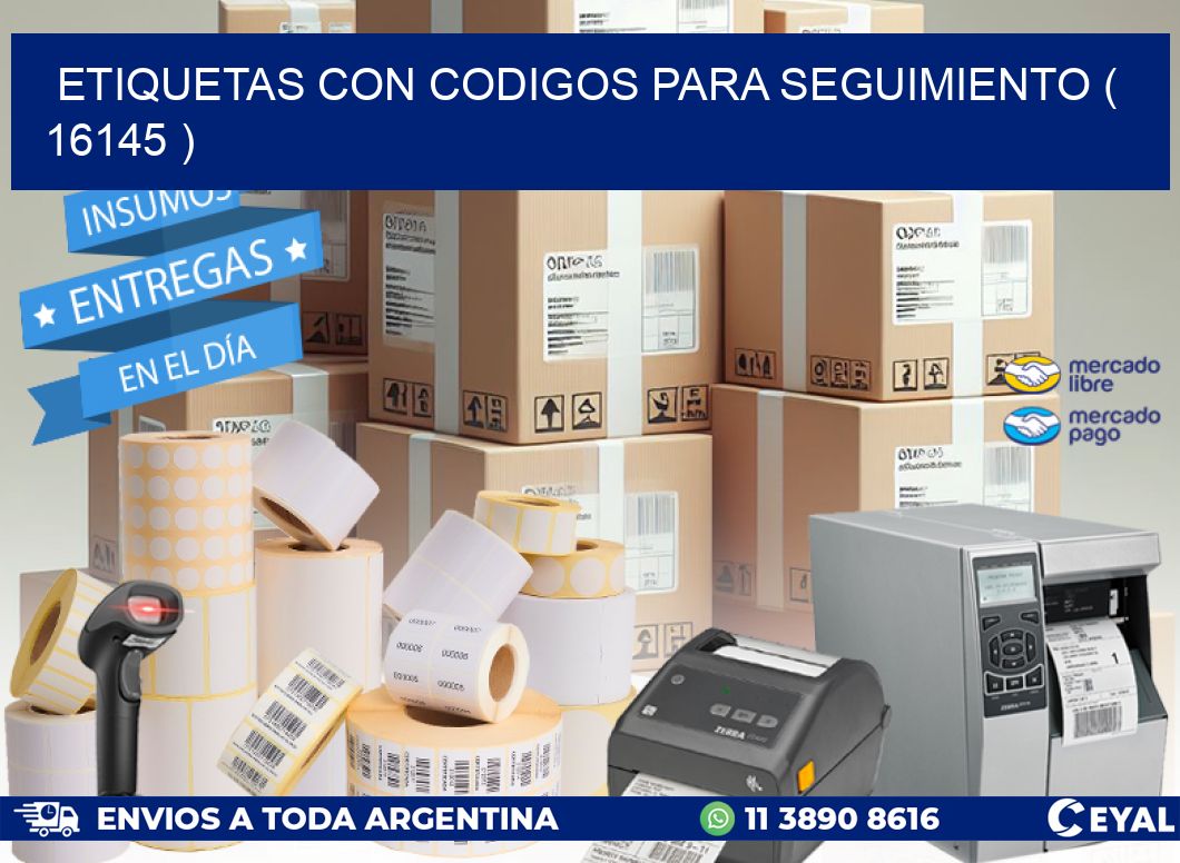 ETIQUETAS CON CODIGOS PARA SEGUIMIENTO ( 16145 )