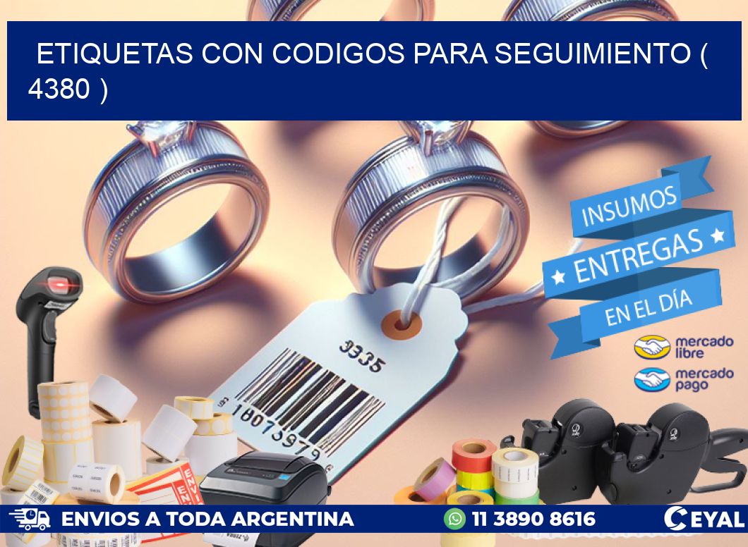 ETIQUETAS CON CODIGOS PARA SEGUIMIENTO ( 4380 )