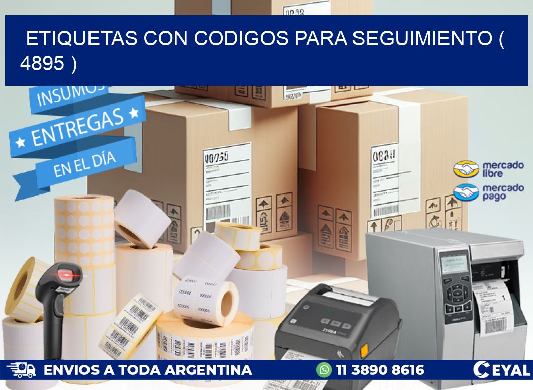 ETIQUETAS CON CODIGOS PARA SEGUIMIENTO ( 4895 )