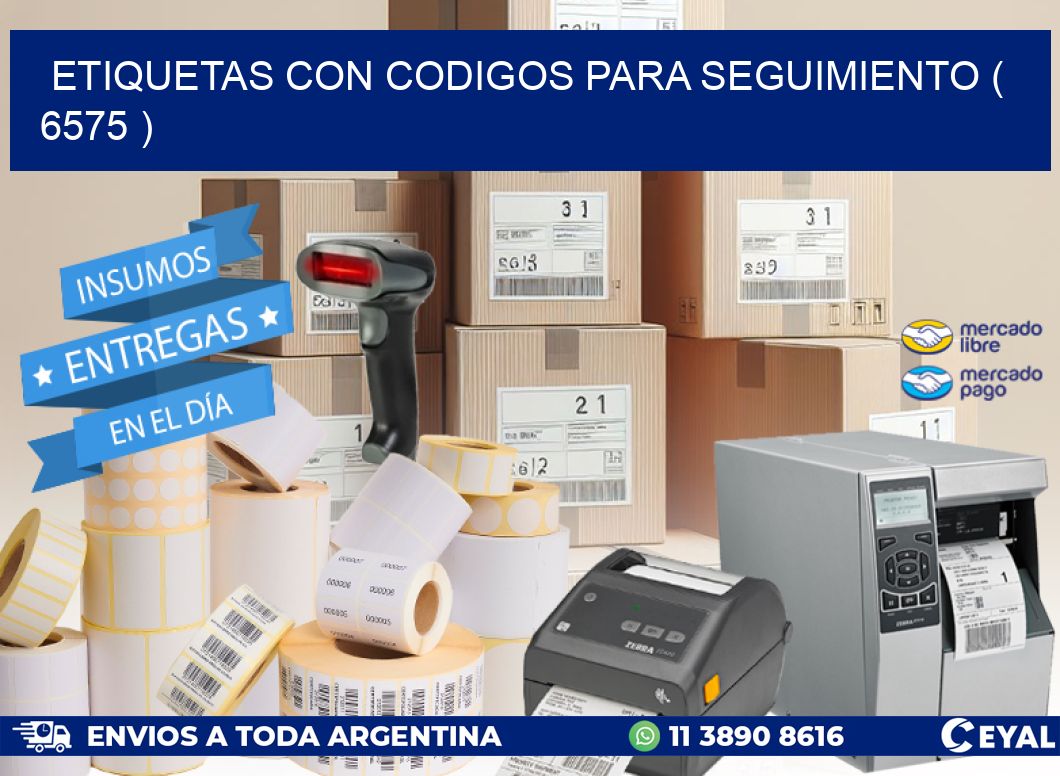 ETIQUETAS CON CODIGOS PARA SEGUIMIENTO ( 6575 )