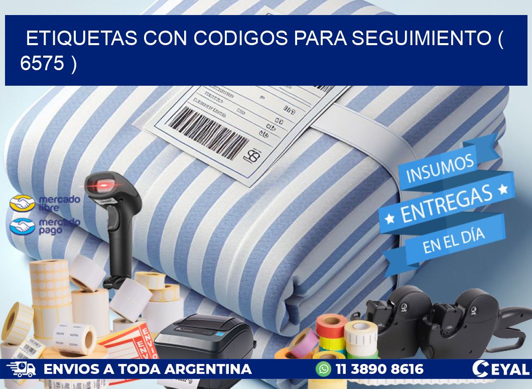 ETIQUETAS CON CODIGOS PARA SEGUIMIENTO ( 6575 )