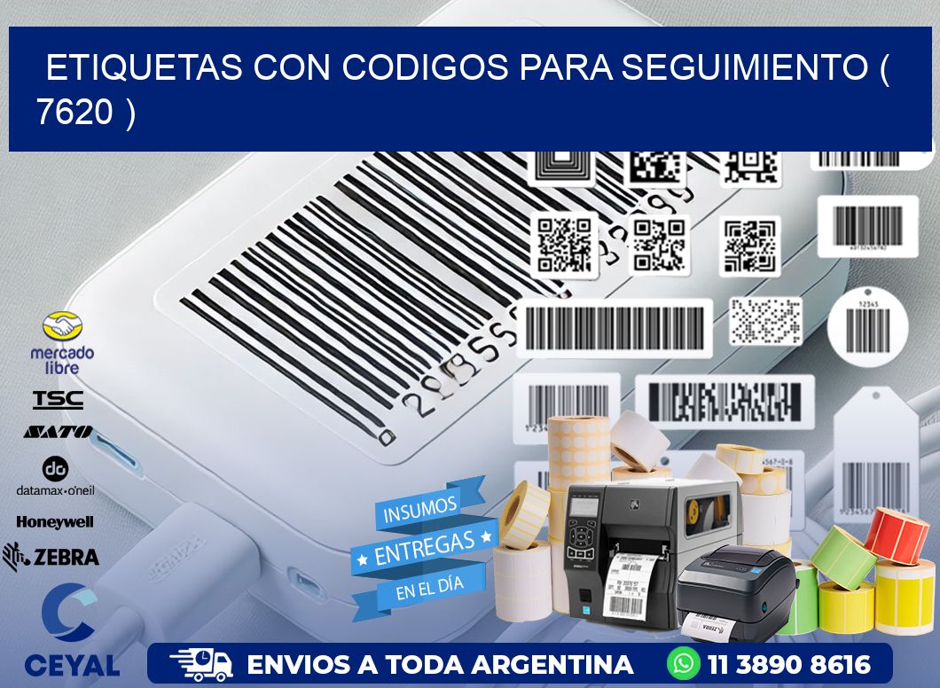 ETIQUETAS CON CODIGOS PARA SEGUIMIENTO ( 7620 )