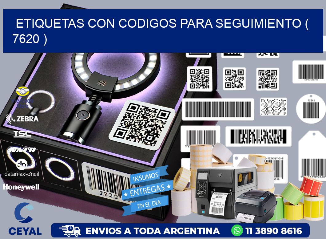 ETIQUETAS CON CODIGOS PARA SEGUIMIENTO ( 7620 )