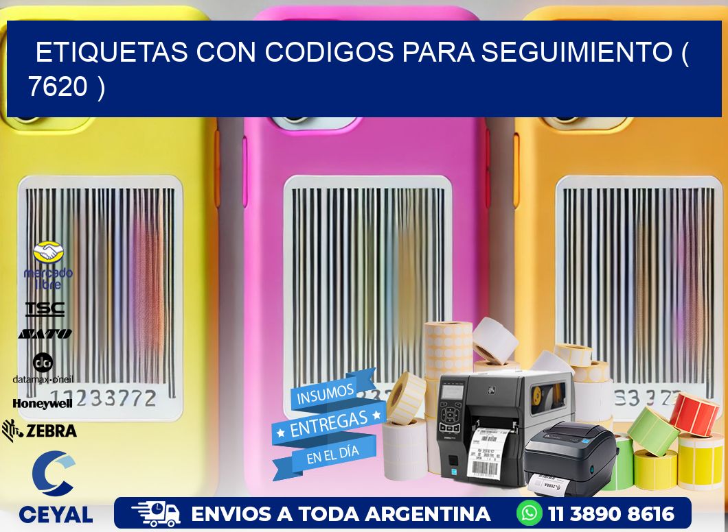 ETIQUETAS CON CODIGOS PARA SEGUIMIENTO ( 7620 )