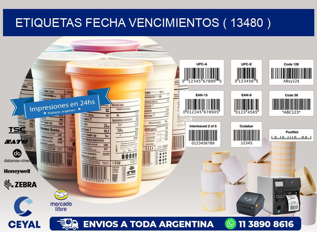 ETIQUETAS FECHA VENCIMIENTOS ( 13480 )