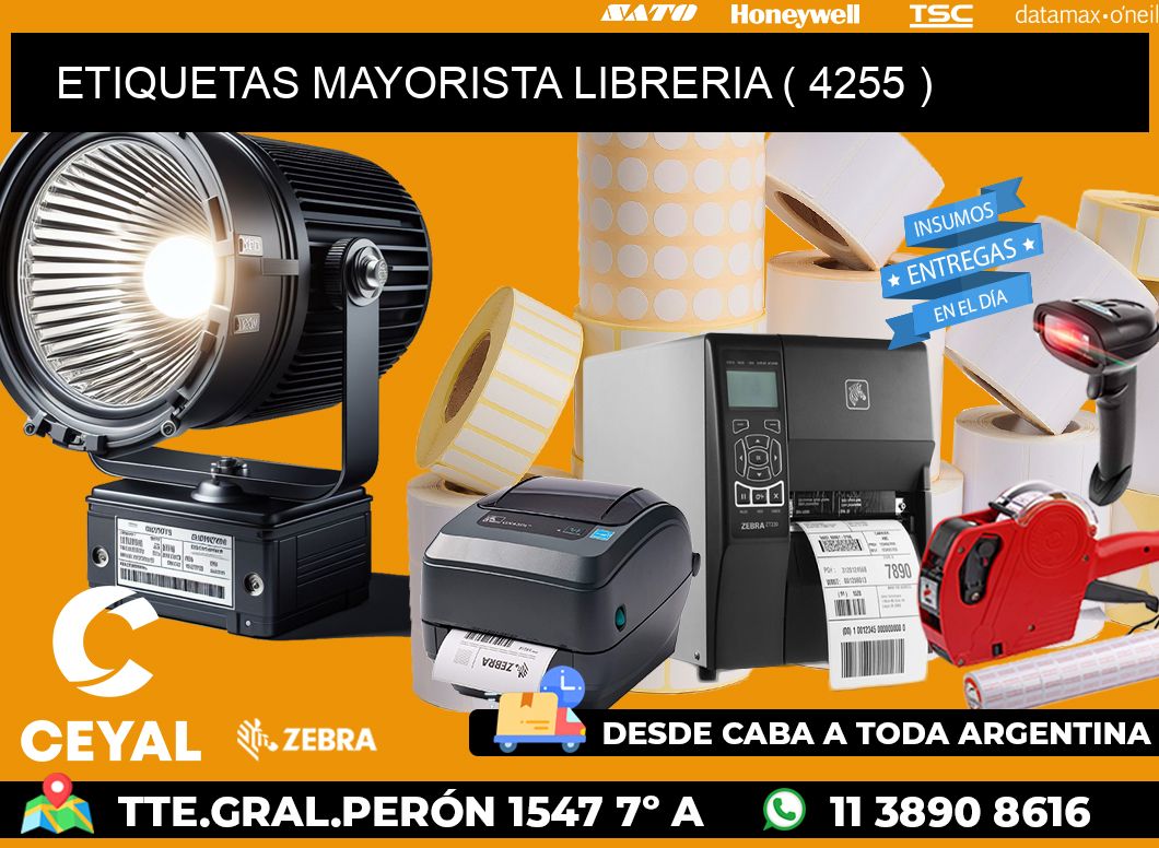 ETIQUETAS MAYORISTA LIBRERIA ( 4255 )