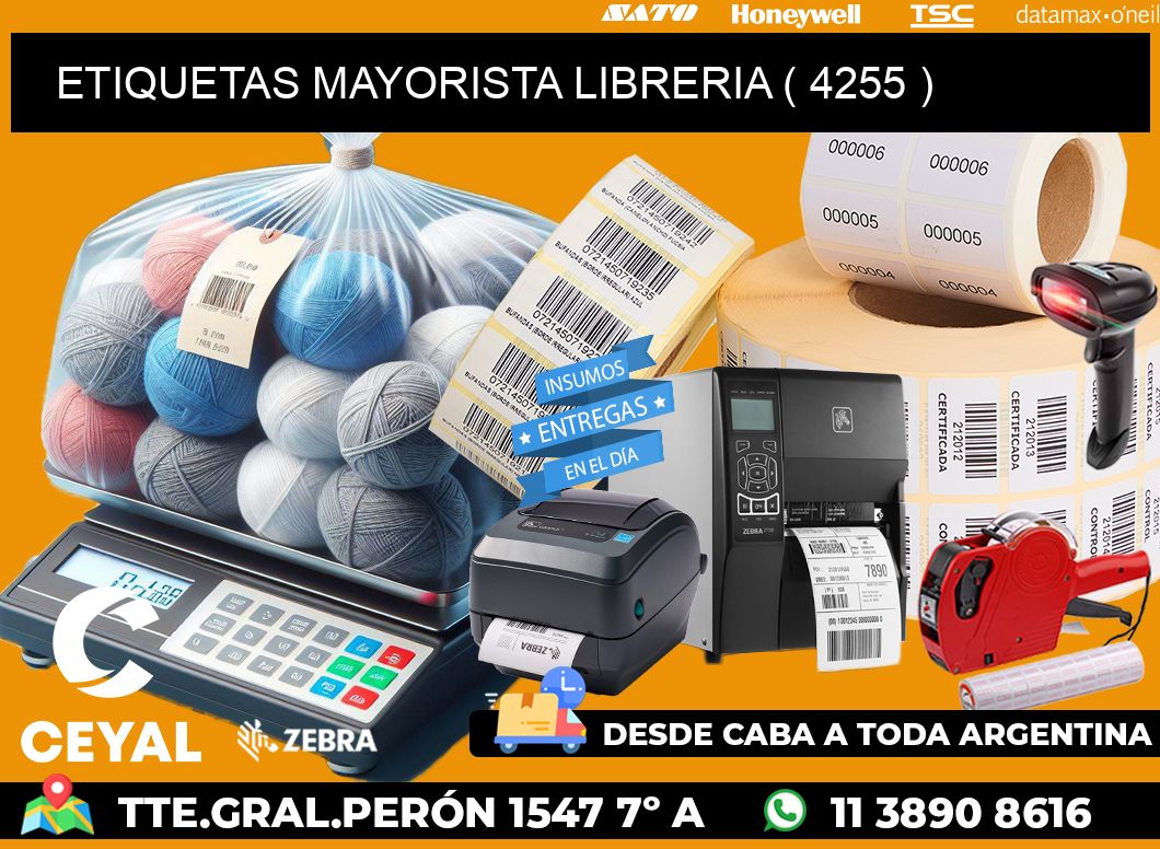 ETIQUETAS MAYORISTA LIBRERIA ( 4255 )